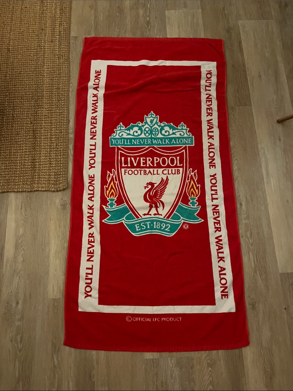 Liverpool Football Club  “You’ll Never Walk Alone” Beach Towel  Bath Towel